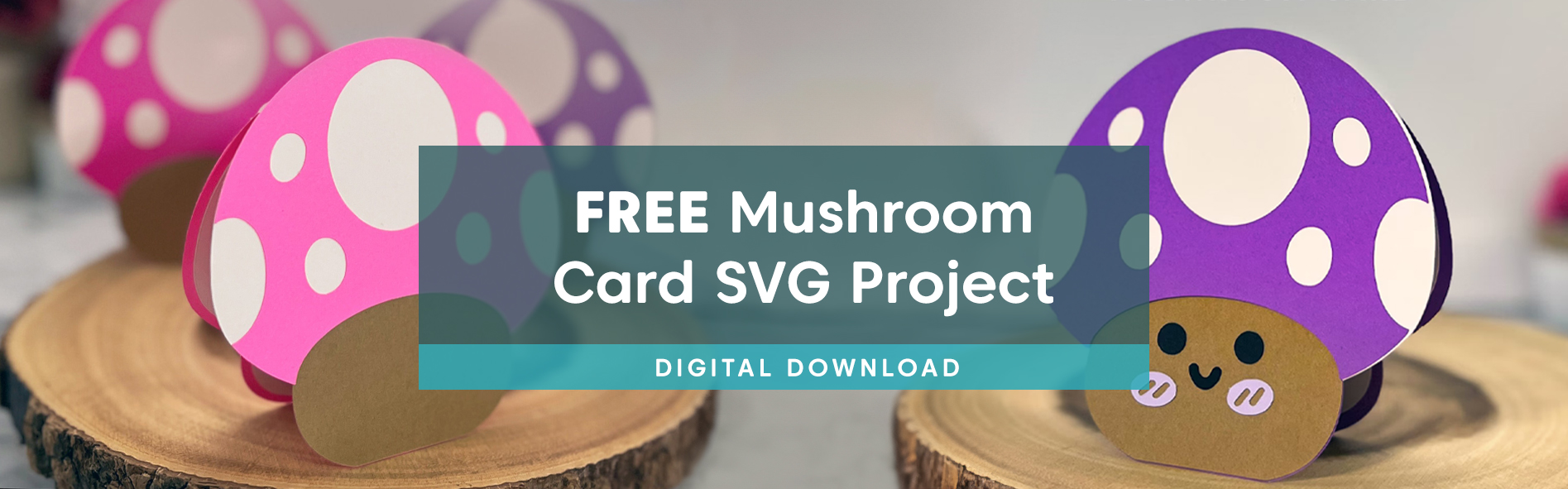 FREE Mushroom Greeting Card SVG Project